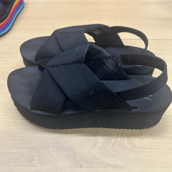 Rocket Dog Women's Hanalei Grosgrain Cotton/Heeled Platform Sandal Size 11 EUC - Picture 6 of 9